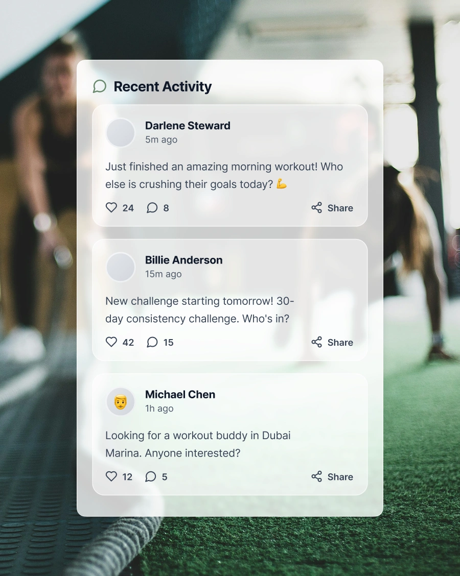 Challenges and progress<p>Take part in challenges that help you stay focused, celebrate milestones, and stay motivated alongside others. Small wins feel bigger when a community is cheering you on.</p>