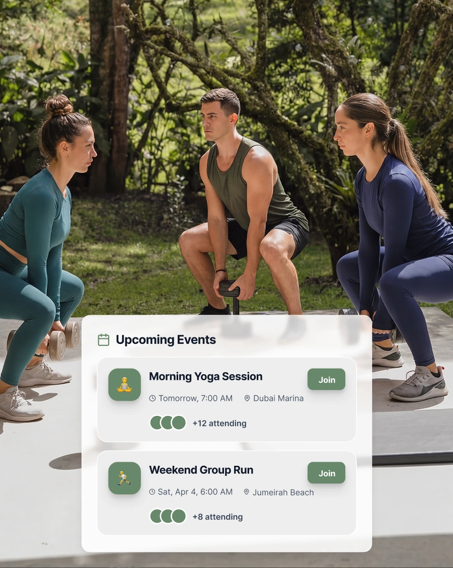 Outdoor experiences<p>From hikes to endurance sessions and destination-based training, community experiences take movement beyond the gym. Discover new environments, new perspectives, and new ways to train.</p>