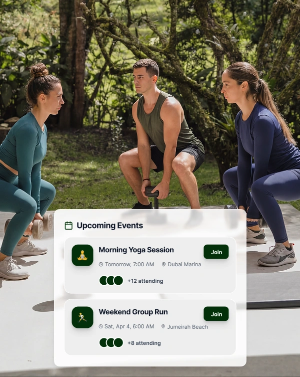 Outdoor experiences<p>From hikes to endurance sessions and destination-based training, community experiences take movement beyond the gym. Discover new environments, new perspectives, and new ways to train.</p>